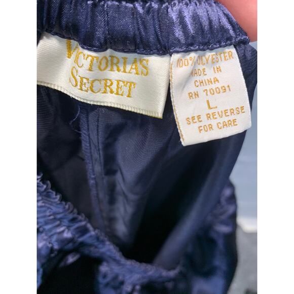 90s Victoria’s Secret Gold Label 2 Piece Pajama Set Satin Pants Floral PaisleyB5 - Picture 10 of 10